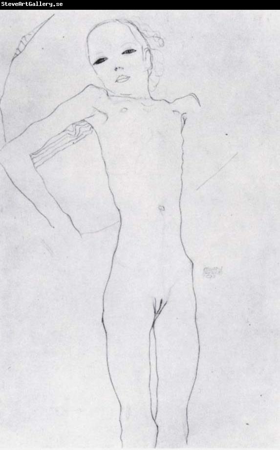 Egon Schiele Nude girl